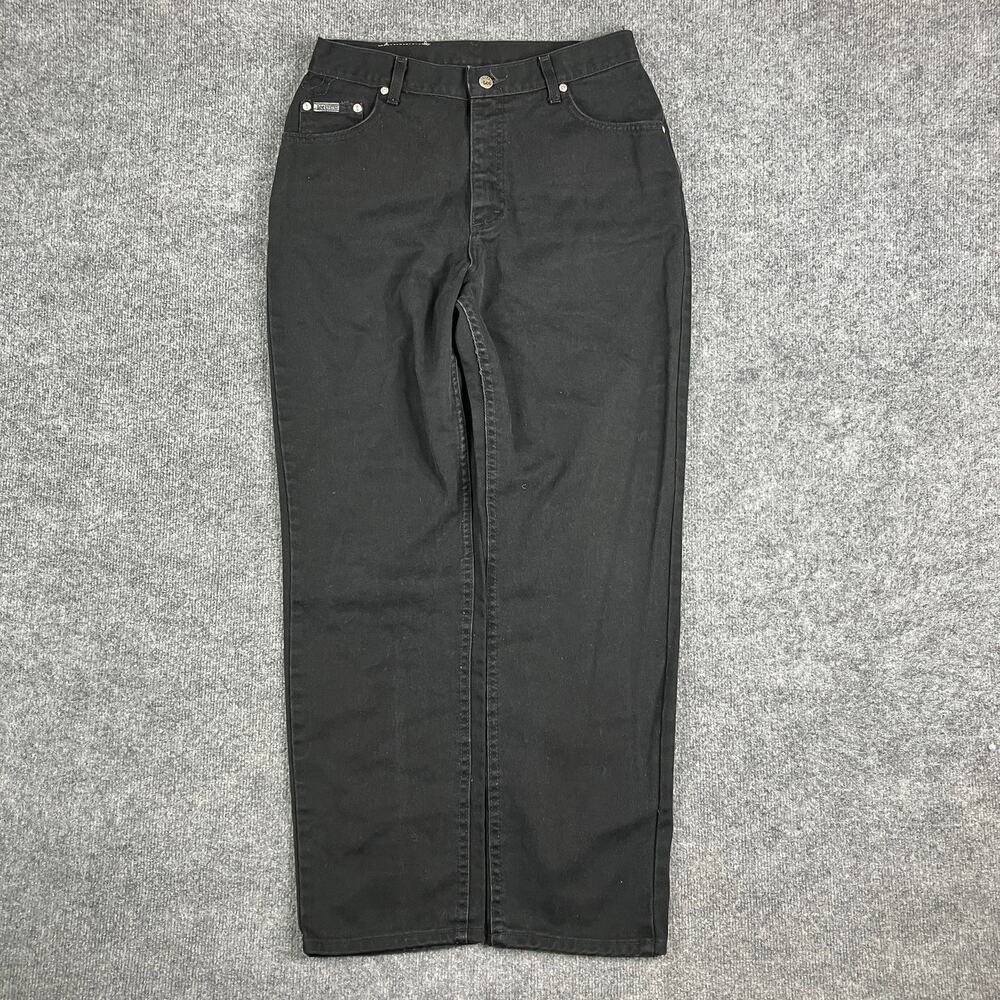 Lee Jeans Womens 30 Black Classic Fit Straight Leg Casual‎ Denim Everyday Pants